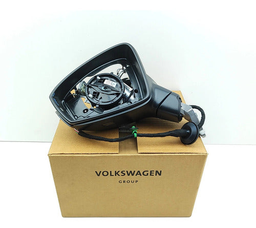 Caja De Espejo Negro Satinado Original Volkswagen Tiguan