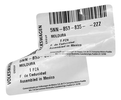 Moldura Parachoque 5nn853835 Original Tiguan 2018