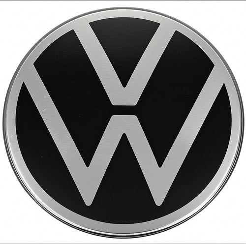 Simbolo Vw Negro/cromado Golf Jetta