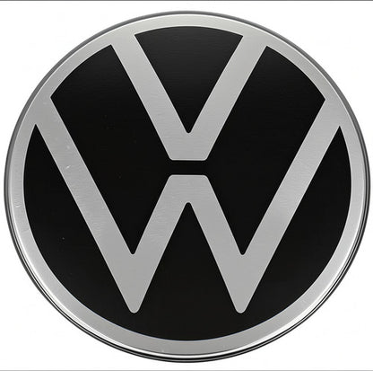 Simbolo Vw Negro/cromado Golf Jetta