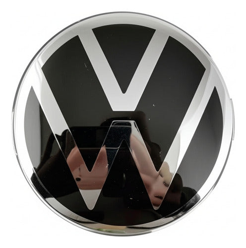 Simbolo Vw Negro/cromado Golf Jetta