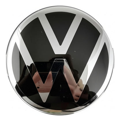 Simbolo Vw Negro/cromado Golf Jetta
