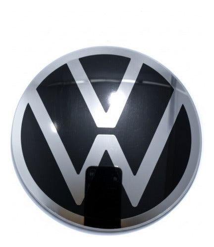 Simbolo Vw Negro/cromado Golf Jetta