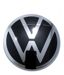 Simbolo Vw Negro/cromado Golf Jetta