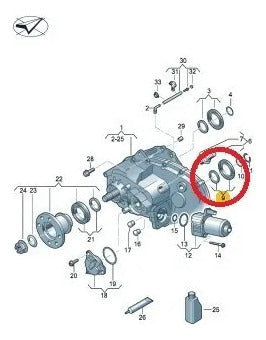 Retén Diferencial 0c7398189 Original Amarok