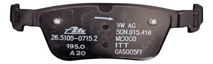 Juego Pastillas Traseras 3q0698451j Original Tiguan