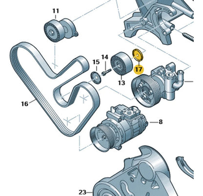 Tapa Polea 03l145292 Original Amarok