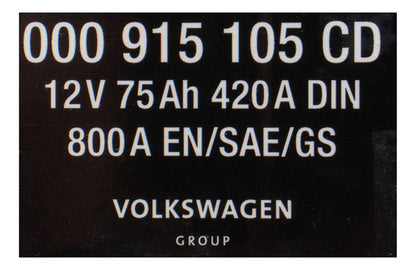 Batería Vw 000915089bd Original Tiguan