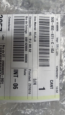 Rejilla 5u0853671c Idj Original Gol