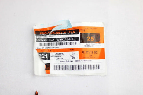 Perno Tope Trasero Asiento Vw Original Gol 2013-2023