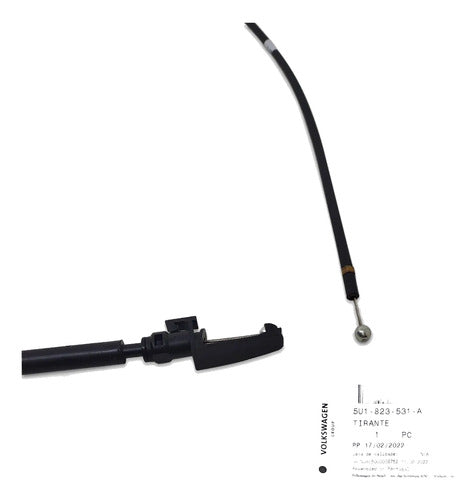 Cable Apertura Capot Vw Original Gol/saveiro/voyage